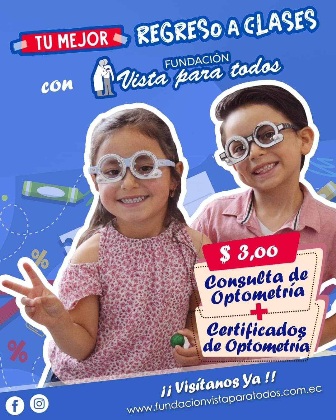 ¡Prepárate para el regreso a clases con nosotros! - Fundación Vista ...